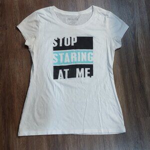 Stop Staring At Me Wound Up XL Juvenile Girl's T-Shirt